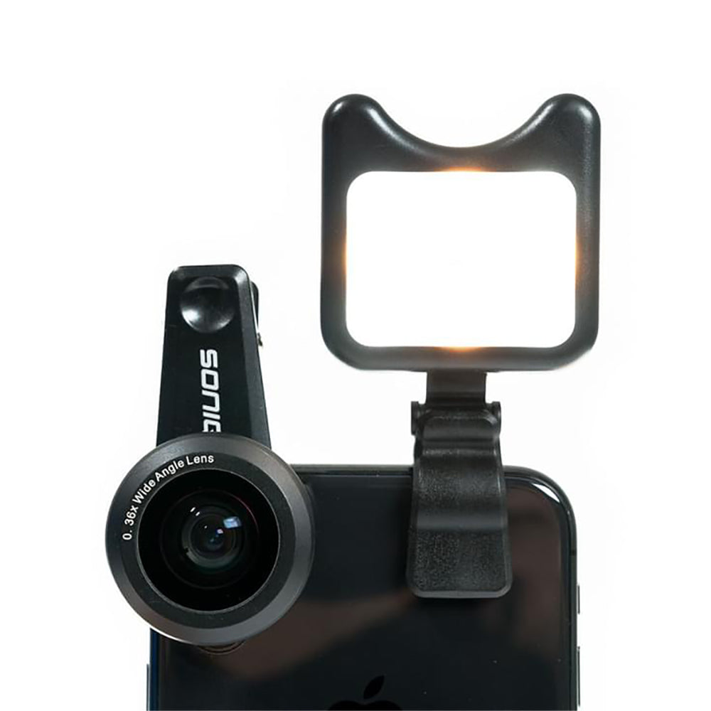 SONIQ Phone Camera Lens & LED Fill Light Kit