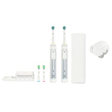 Oral-B Genius 8000 Electric Toothbrush 2-Pack - Silver