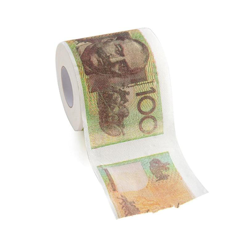 Australian $100 Note Novelty Money Toilet Paper Roll