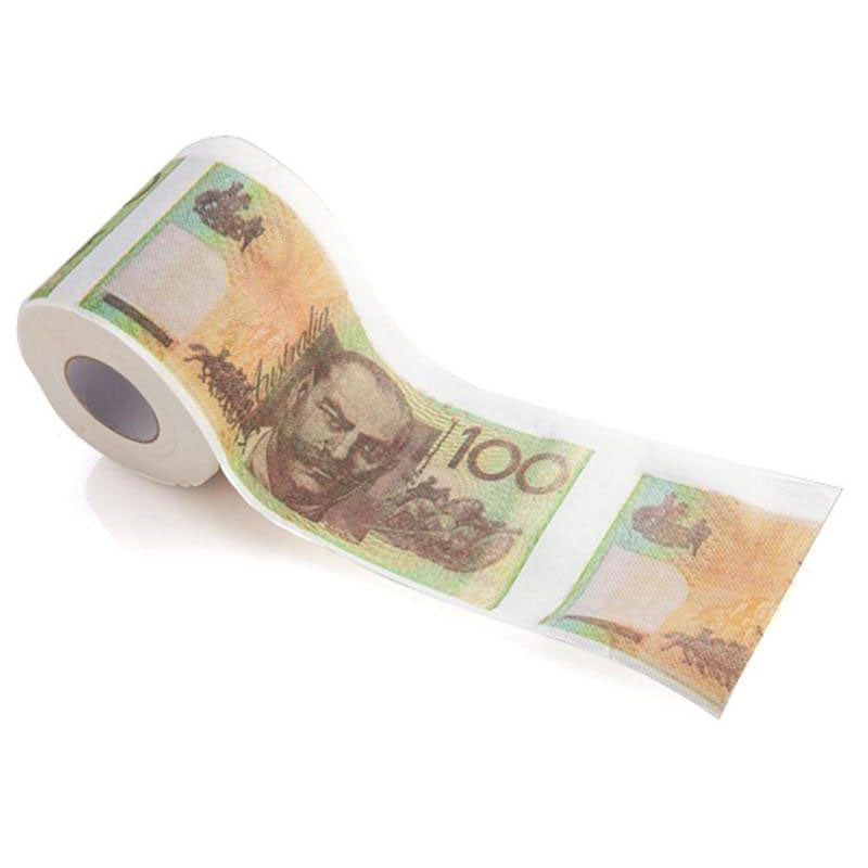 Australian $100 Note Novelty Money Toilet Paper Roll