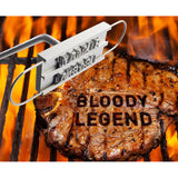 BBQ Branding Iron - Stainless Steel/Natural
