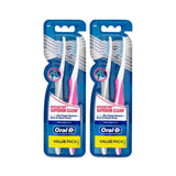 2 x Oral-B Crossaction Superior Clean Toothbrush - Medium - 2 Pack