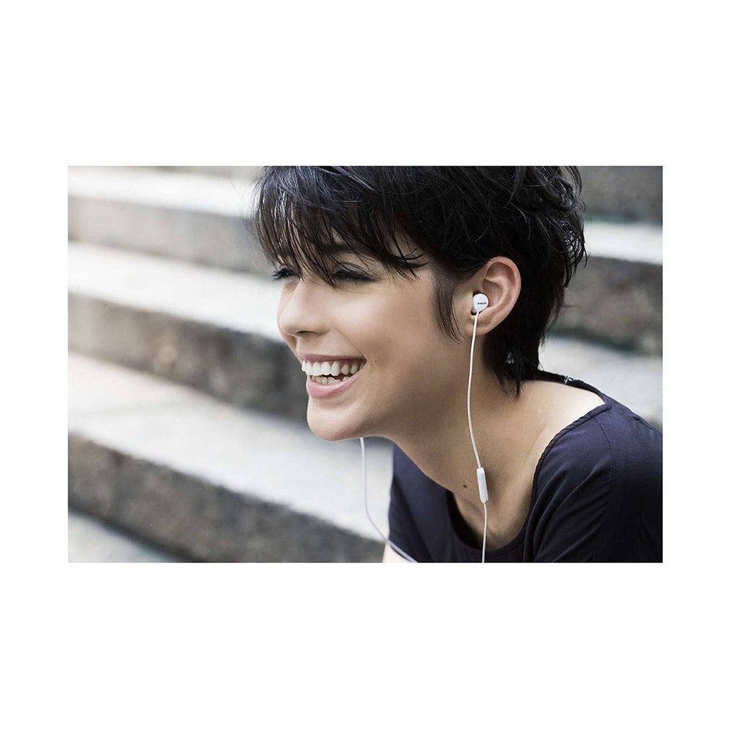 Philips SHE4205WT Flite Hyprlite Headphones/Headset w Mic