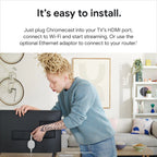 Google Chromecast HD with Google TV - White