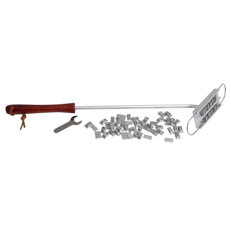 BBQ Branding Iron - Stainless Steel/Natural