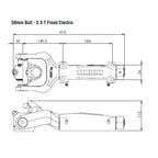 AL-KO 3.5T Off-Road Ball Coupling for Trailers Caravans Electric Brake