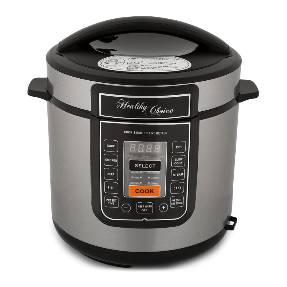 Healthy Choice 6L Pressure & Slow Cooker - Black