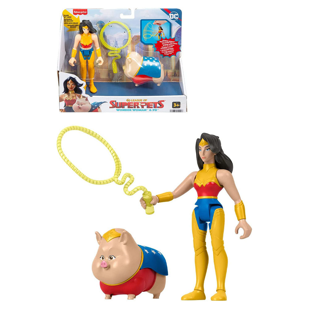 Fisher-Price DC League of Super-Pets Super Hero & Pet Figures
