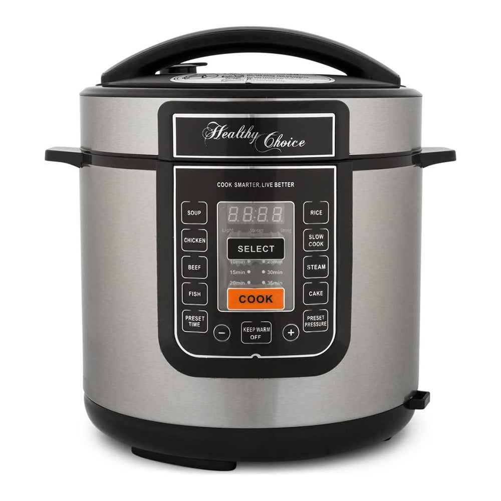 Healthy Choice 6L Pressure & Slow Cooker - Black