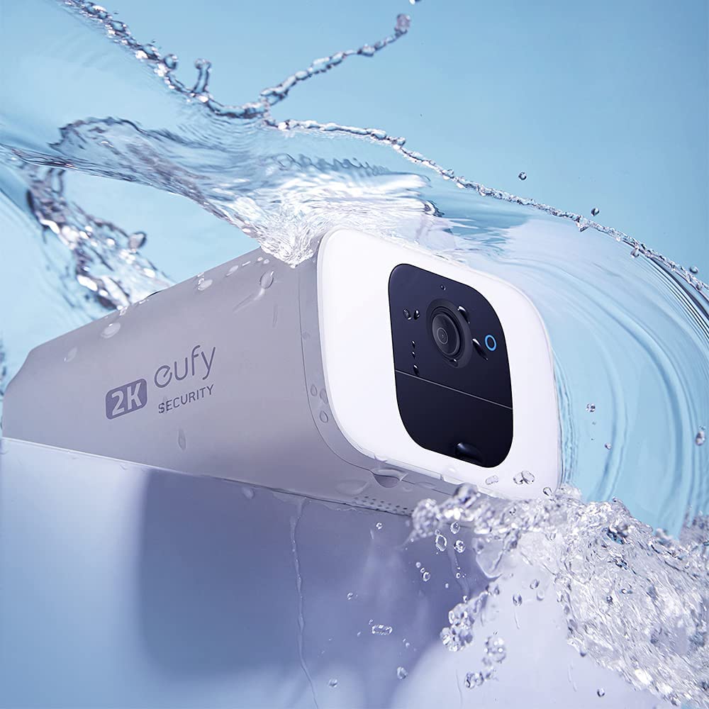 Eufy Solo S40 2K Spotlight Solar Wireless Camera with Built-In Solar Panerl