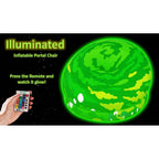 Rick & Morty Inflatable Chair - Illuminated Portal