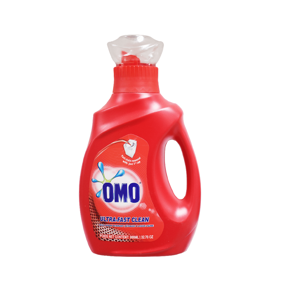 4 Pack x Omo Laundry Liquid Detergent Ultra Fast Clean - 968mL
