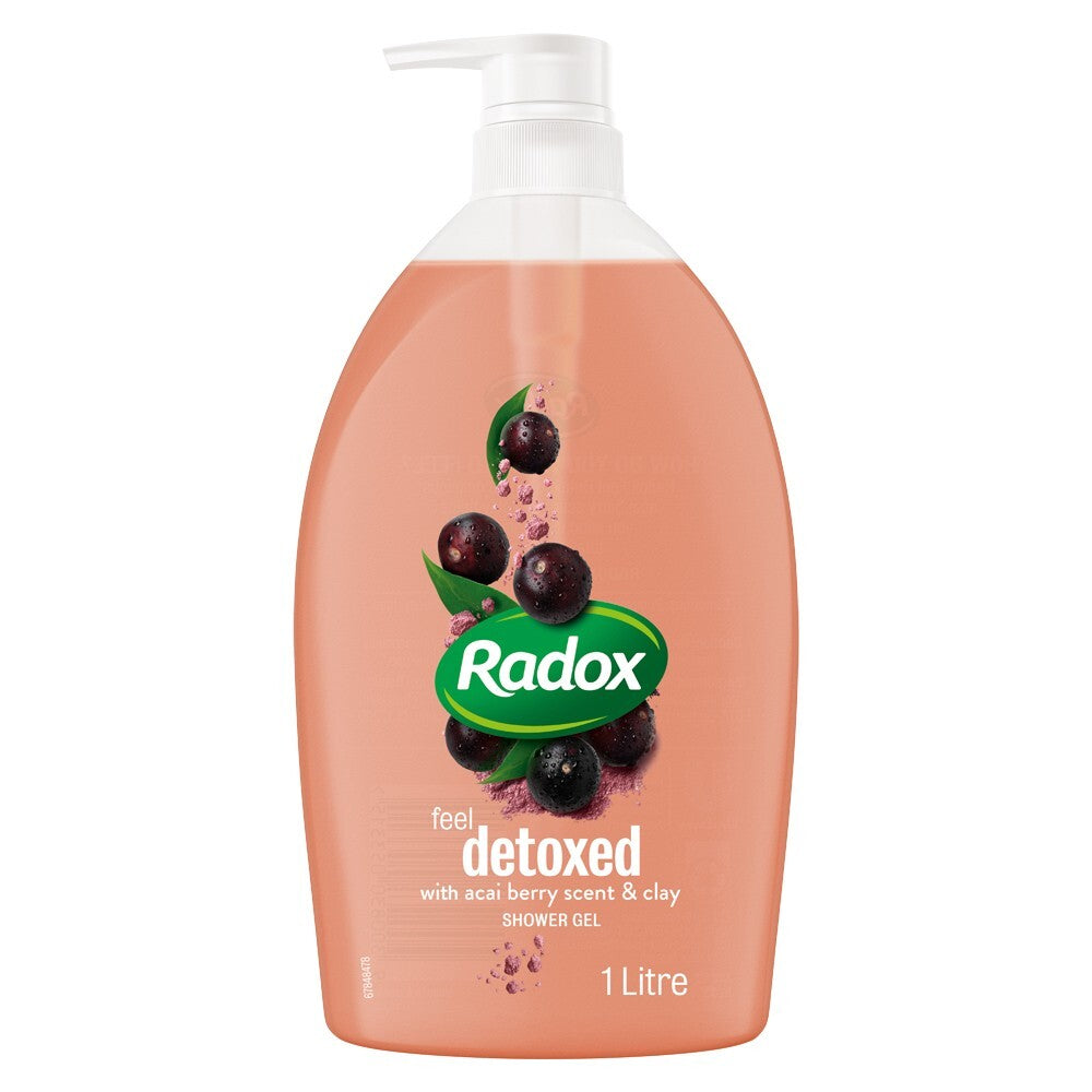 Radox Feel Detoxed Acai Berry & Clay Shower Gel/Body Wash 1L
