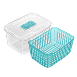 Boxsweden Crystal Plastic Vegetable Storer Fridge Container 2.2L