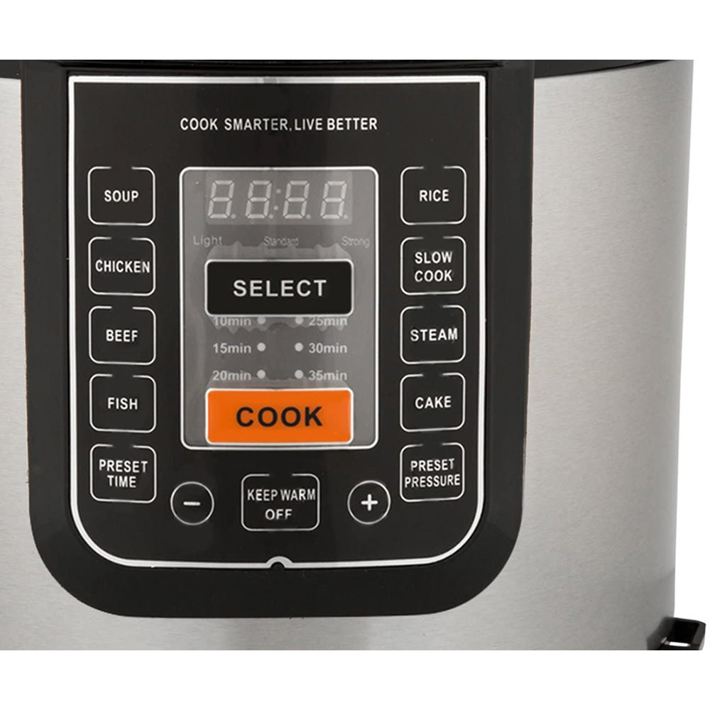 Healthy Choice 6L Pressure & Slow Cooker - Black