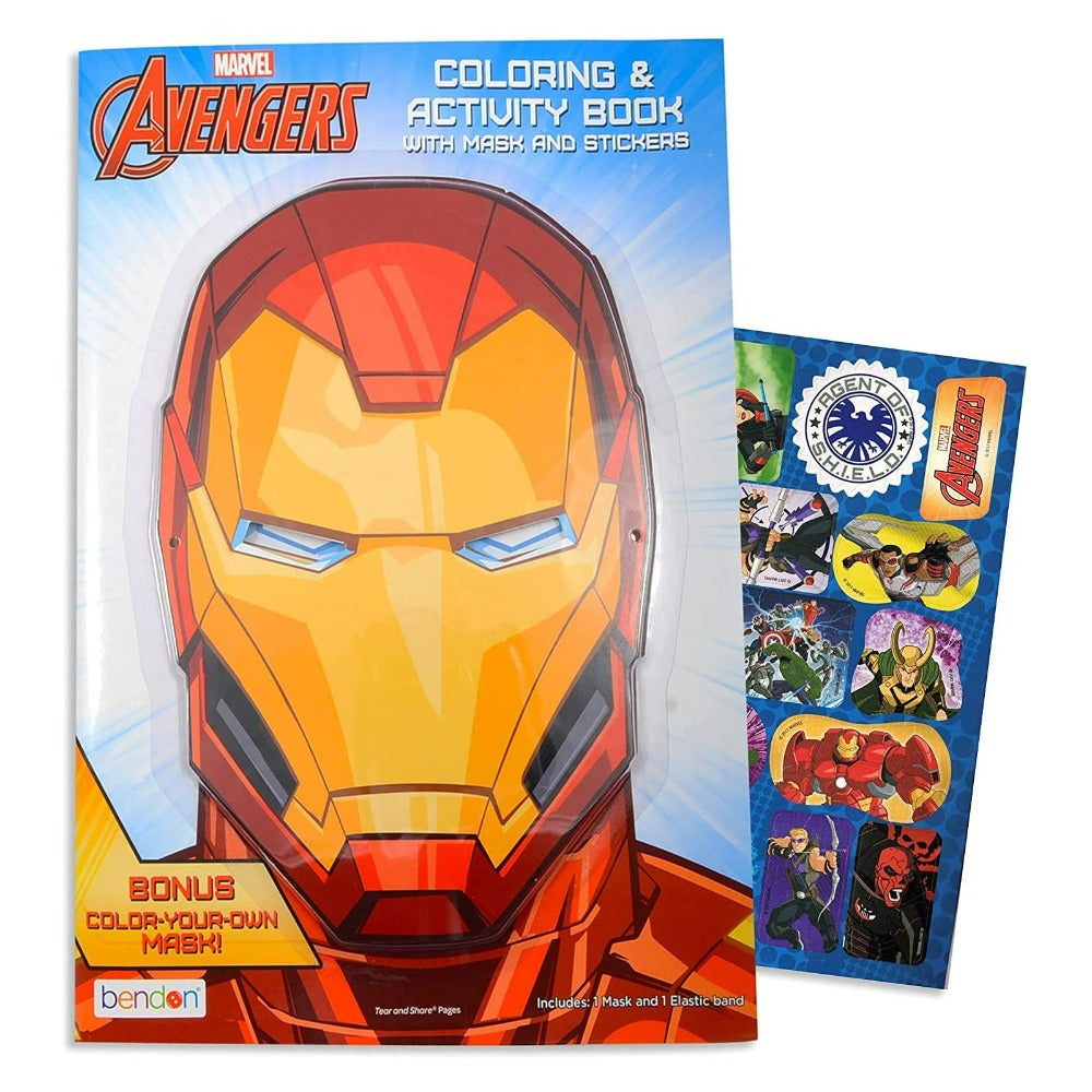 Marvel Avengers Colouring and Activity Book with Mask
