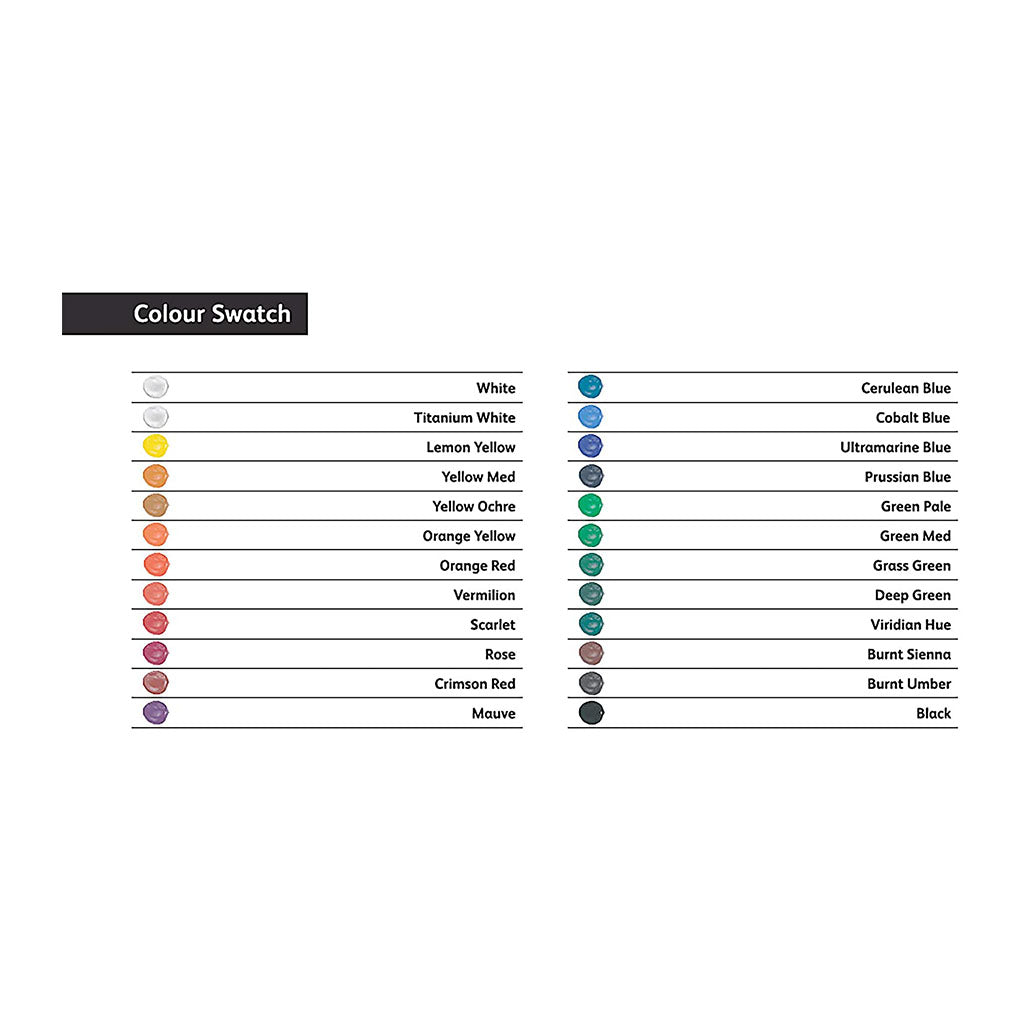 Derwent Academy Gouache Paints 12ml - 24 Pack
