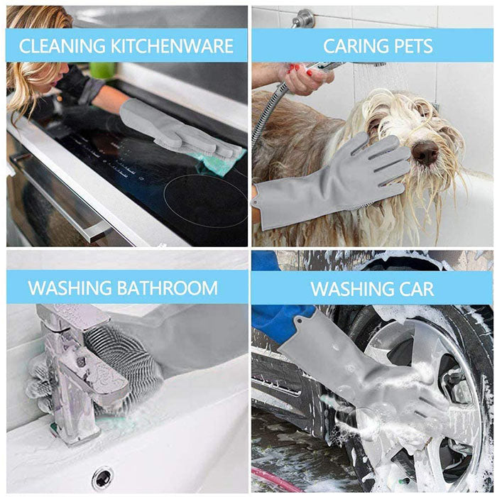 Spiffy Scrub Magic Silicone Scrubbing Gloves