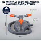 Garden Greens Water Sprinkler Rotating Adjustable Spray 20.5cm x 10cm