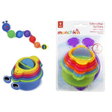 Munchkin Caterpillar Spiller Stacking and Straining Cups Bath Toy