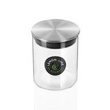 3 x Lemon & Lime Glass Jar With Stainless Steel Lid