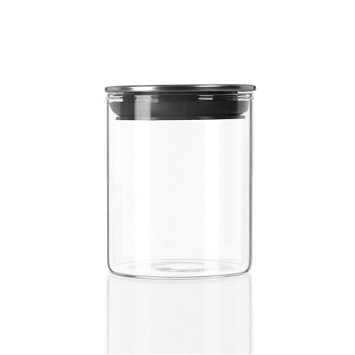 3 x Lemon & Lime Glass Jar With Stainless Steel Lid