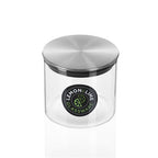 3 x Lemon & Lime Glass Jar With Stainless Steel Lid