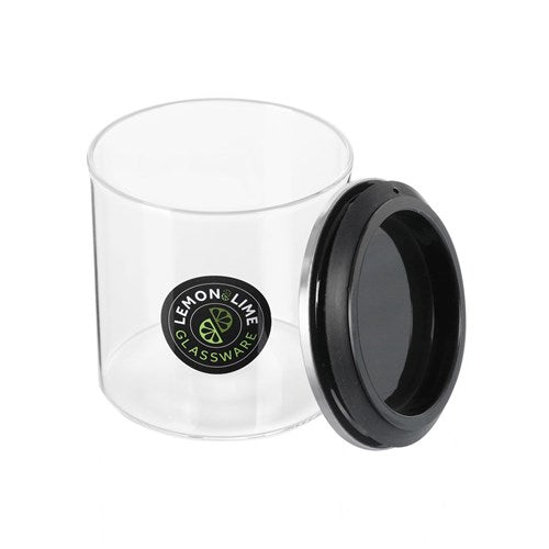 3 Pack x Lemon & Lime Glass Jar With Stainless Steel Lid