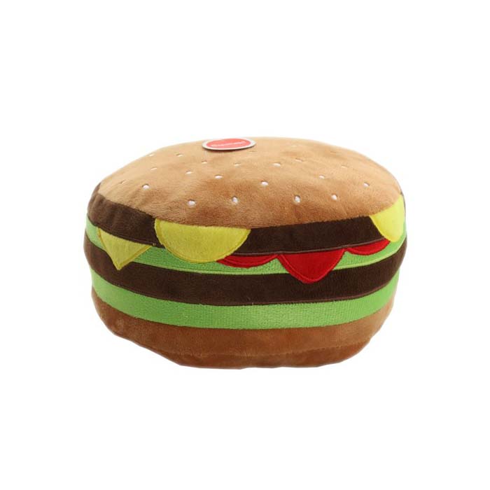Paws & Claws Fast Food Mega Burger Squeaky Plush