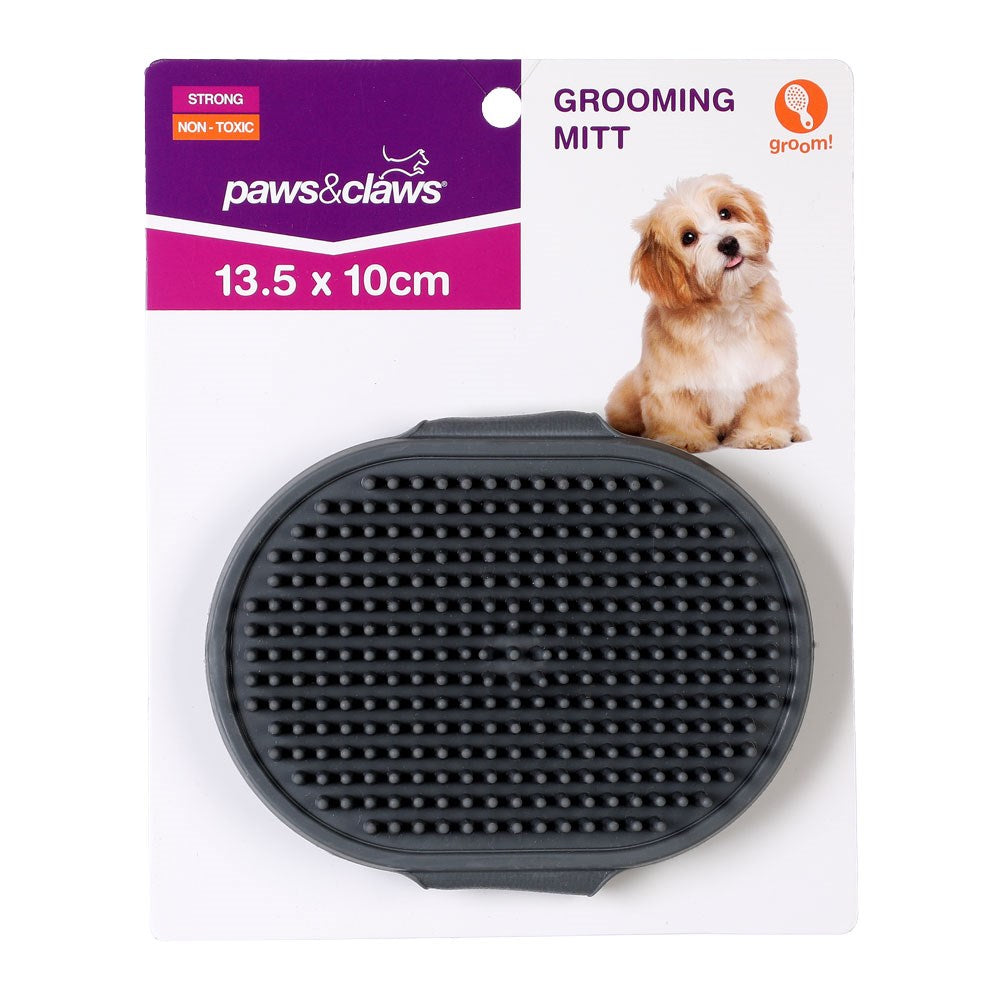 Paws & Claws Grooming Mitt Rubber