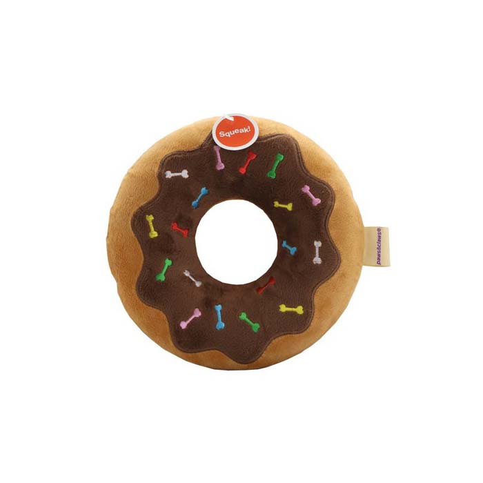 Paws & Claws Fast Food Mega Donut Squeaker Plush