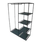 Boxsweden 4 Shelf Wardrobe Organiser with Hanging Rack