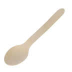 Eco Biodegradable Material Wooden Spoons - 15.5cm(50 Pack)