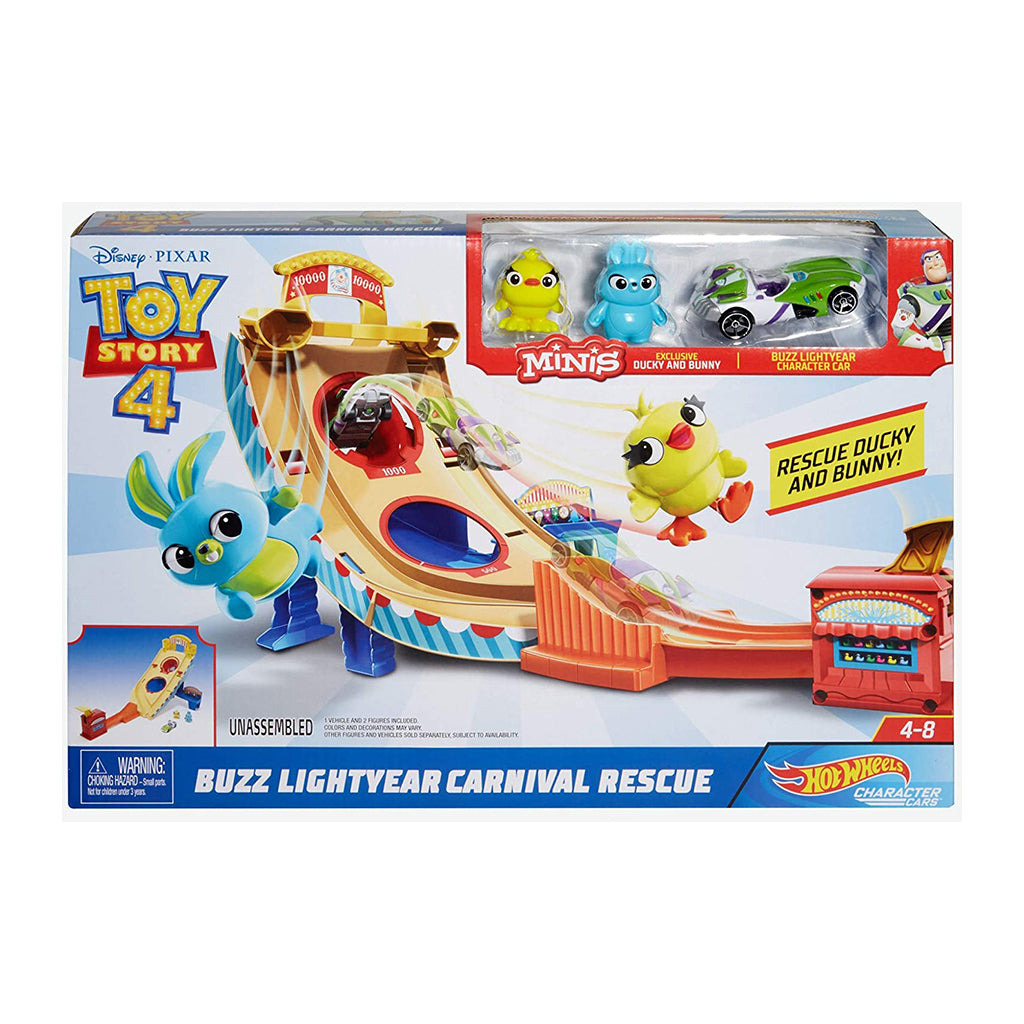 Hot Wheels Toy Story 4 Buzz Lightyear Carnival Rescue Playset