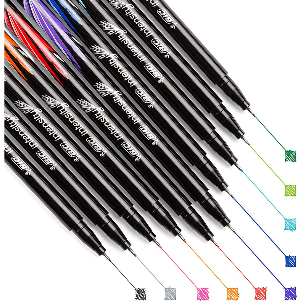 2 Pack x Bic Intensity Fineliners Assorted 20pc