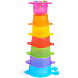 Munchkin Caterpillar Spiller Stacking and Straining Cups Bath Toy