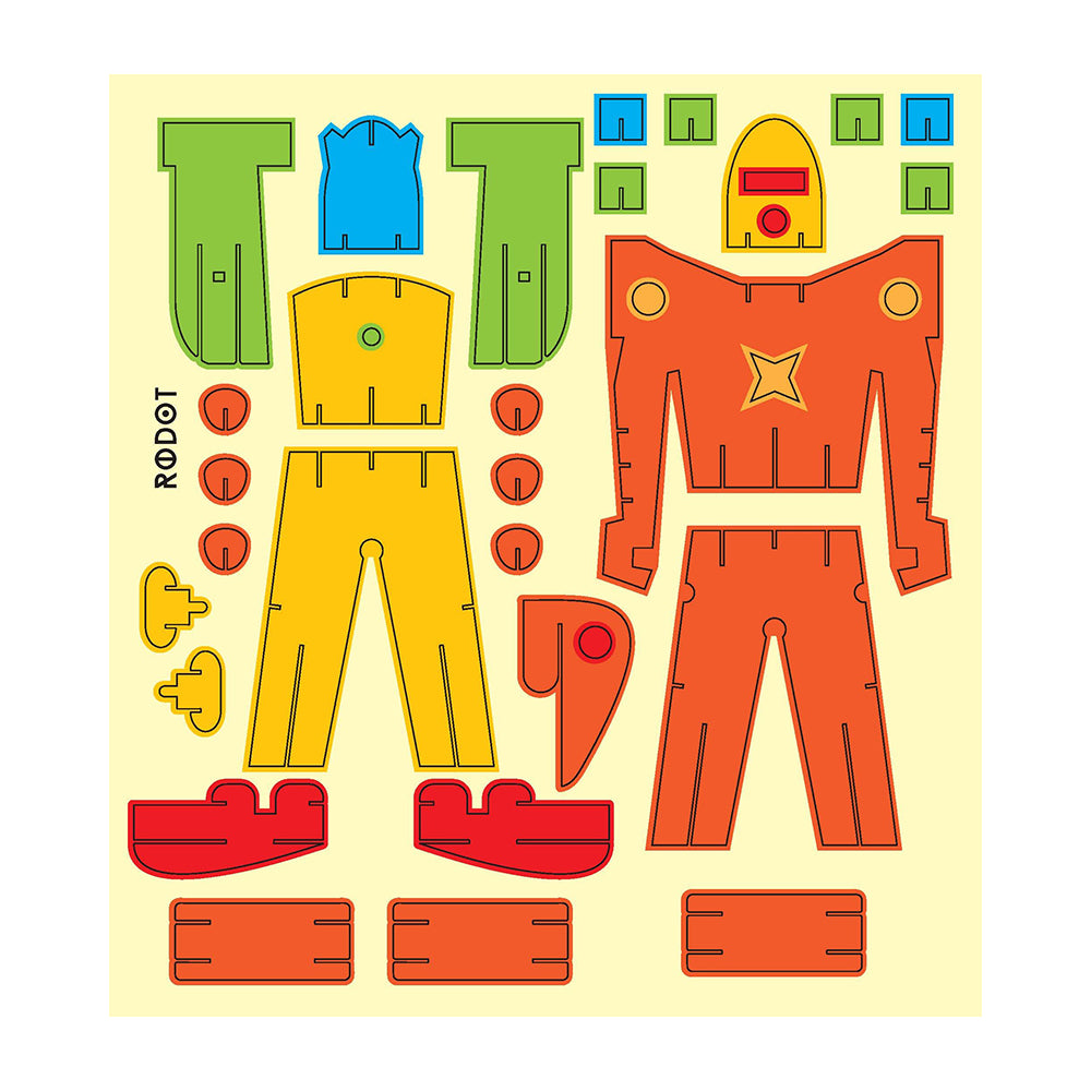 Robots to Make and Decorate: 6 Cardboard Model Robots