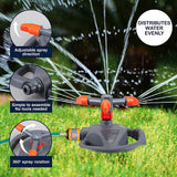Garden Greens Water Sprinkler Rotating Adjustable Spray 20.5cm x 10cm