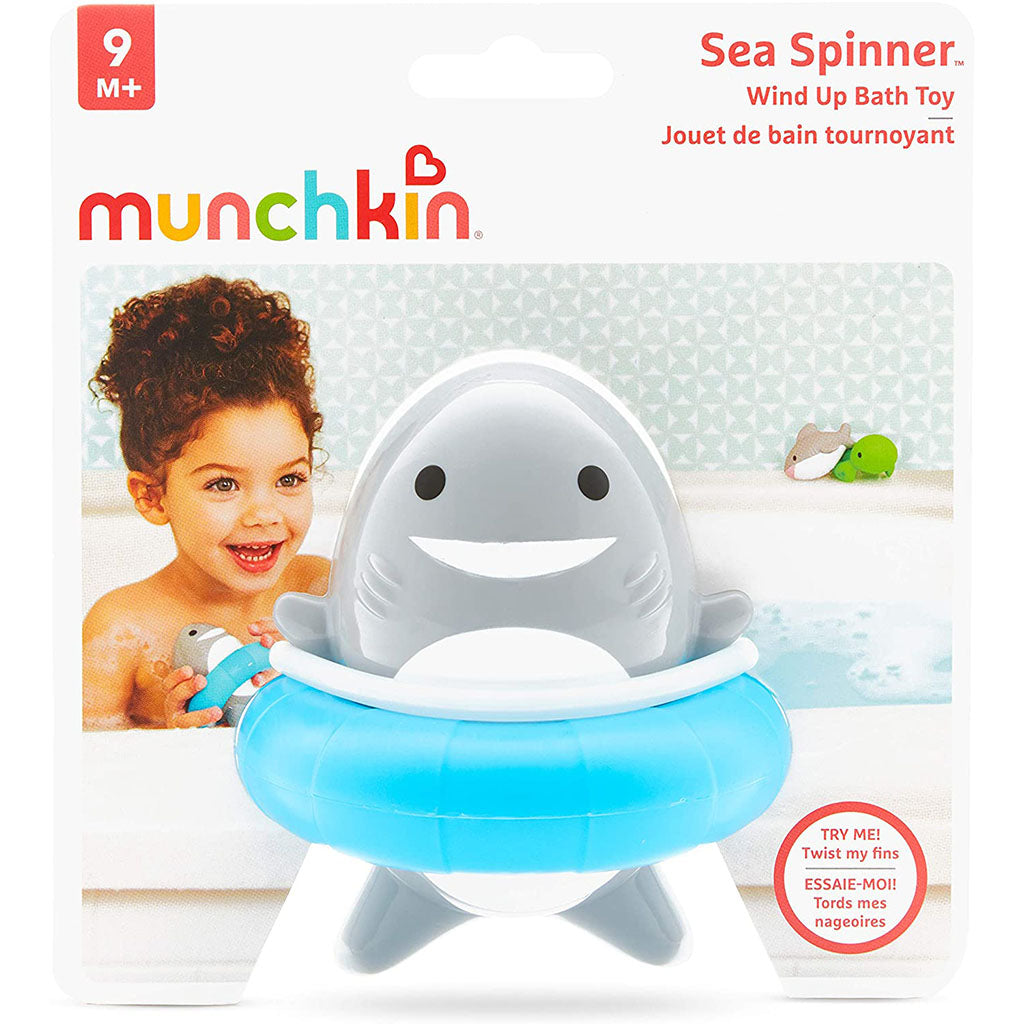 Munchkin Sea Spinner Wind Up Shark Bath Toy