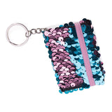 Reversible Sequin Notebook Keychains