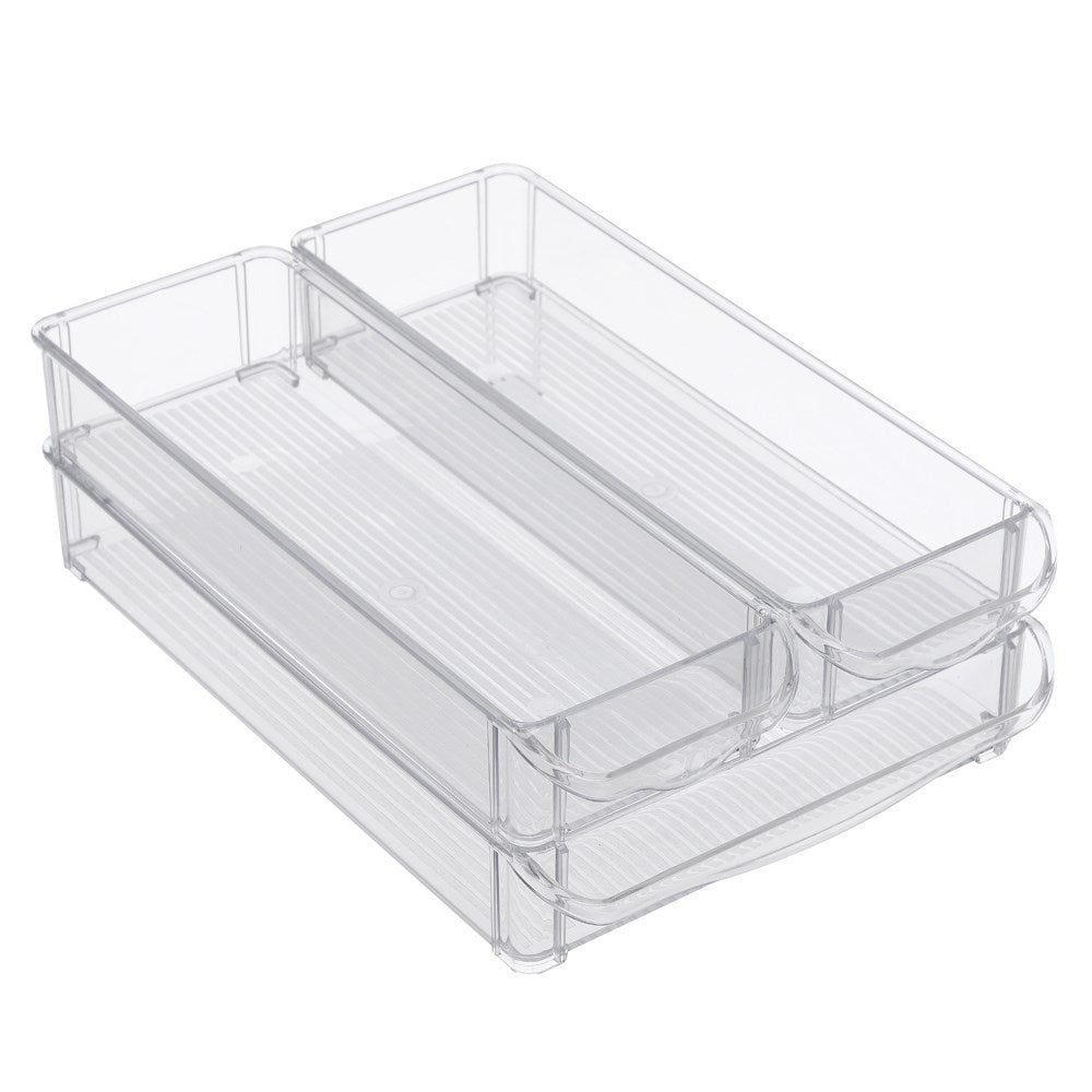 Boxsweden Crystal 3 Piece Storage Tray - 30x30x10cm