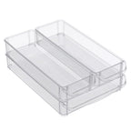 Boxsweden Crystal 3 Piece Storage Tray - 30x30x10cm