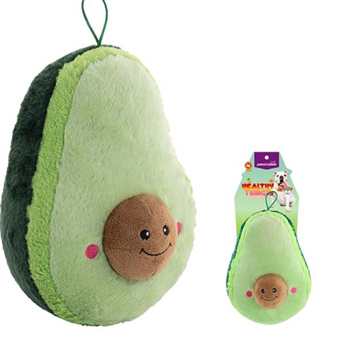 Paws & Claws Healthy Thingz Mega Avocado Squeaky Plush