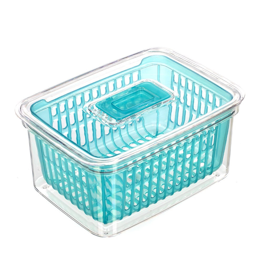 Boxsweden Crystal Plastic Vegetable Storer Fridge Container 2.2L