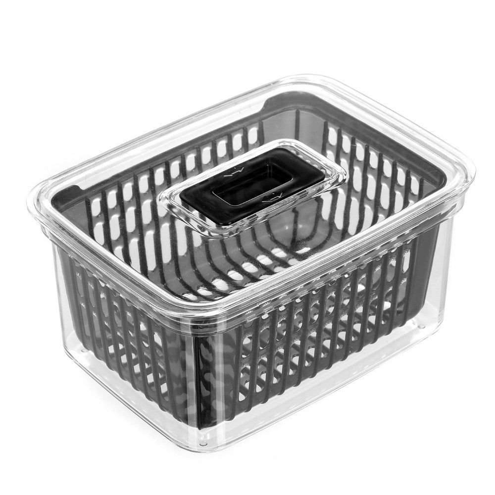 Boxsweden Crystal Plastic Vegetable Storer Fridge Container 2.2L