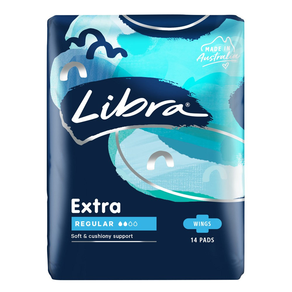 Libra Extra Regular Pads No Wings 14 Pack