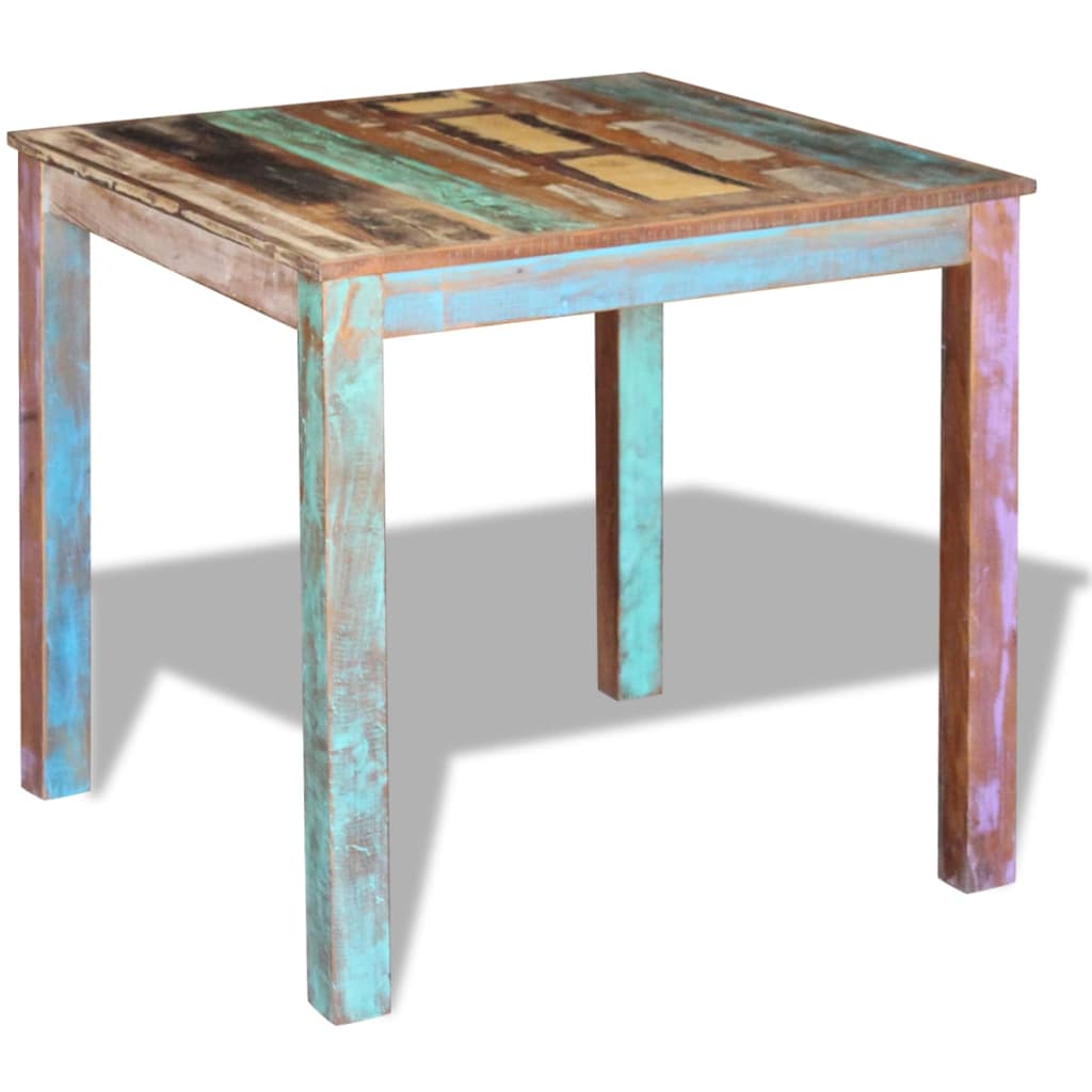 Dining Table Solid Reclaimed Wood 80x82x76 Cm