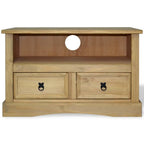 Tv Cabinet Mexican Pine Corona Range 91x43x56 Cm