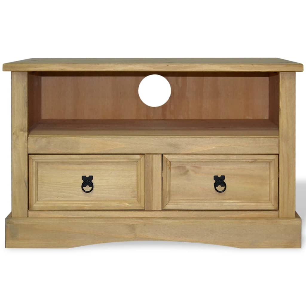 Tv Cabinet Mexican Pine Corona Range 91x43x56 Cm