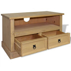 Tv Cabinet Mexican Pine Corona Range 91x43x56 Cm
